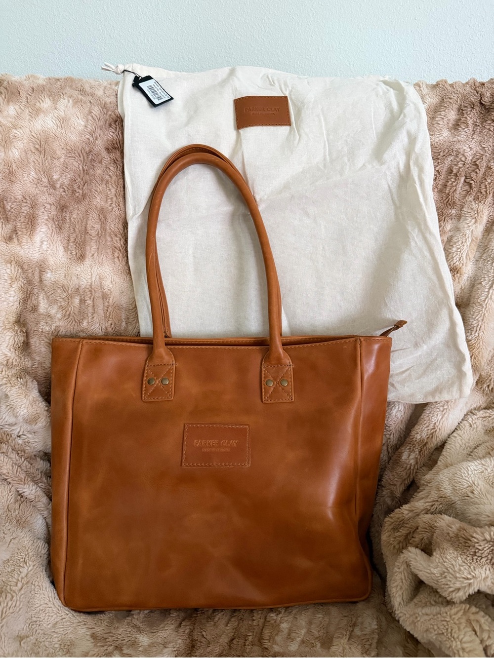 Parker Clay Merkato Signature Zip Tote